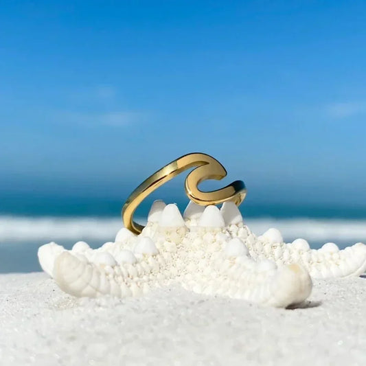 Gold Sea Wave Ring | Gold