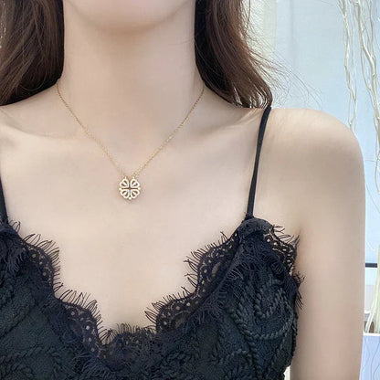 Amora Quadrifolia Necklace | White Gold