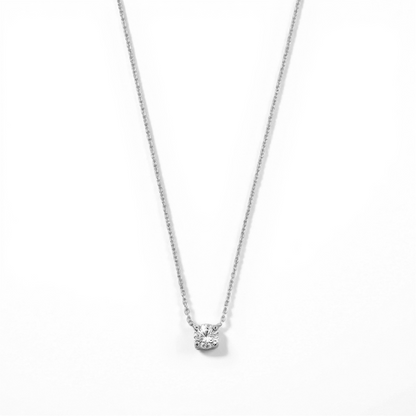Clea™ | Gold Moissanite Stone Necklace