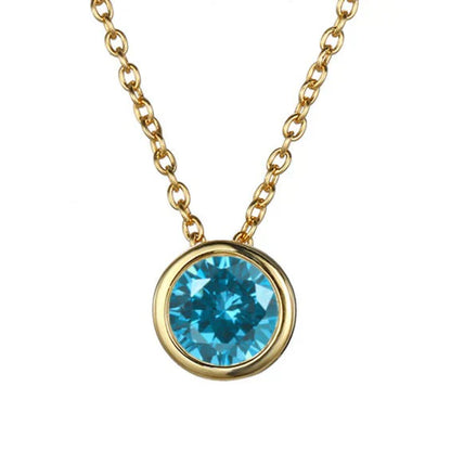 Lunaria Gemmara Birthstone Necklace | Gold