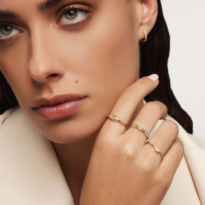 Dome Ring | White Gold