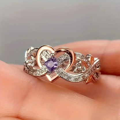 Violetheart Gold & Silver Ring | Mixed Gold