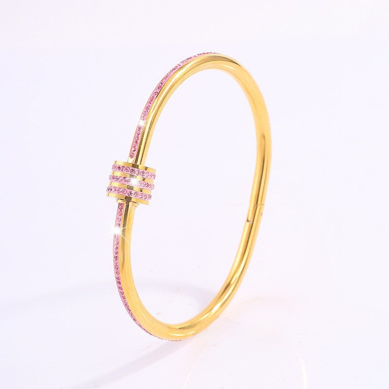 Tessandra Virelli Bracelet Pink | Gold