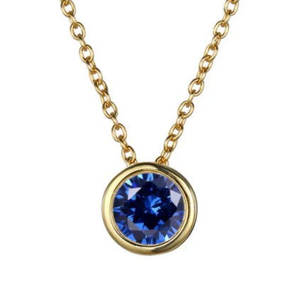 Lunaria Gemmara Birthstone Necklace | Gold