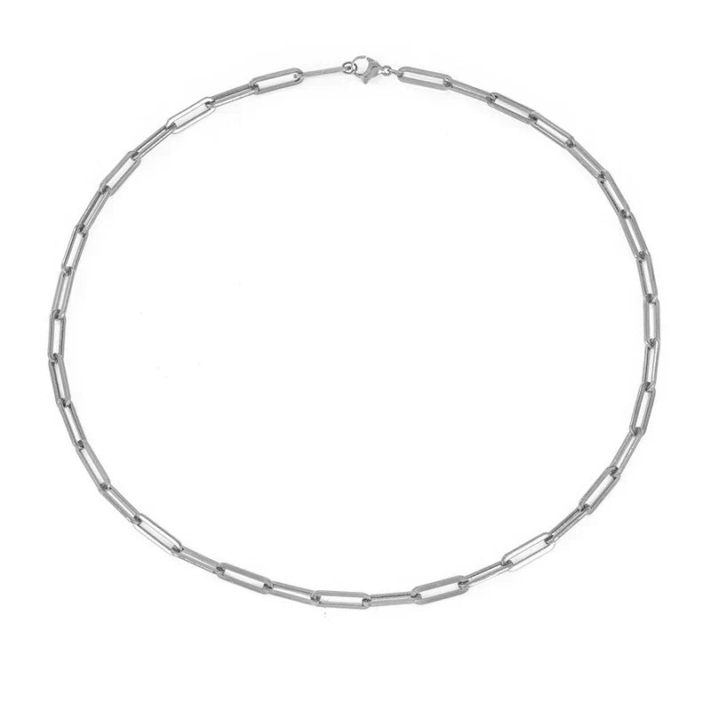 Archen Elegant Chain Necklace | White Gold