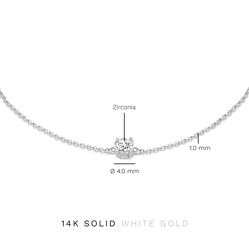 Cléa Stone Bracelet | White Gold